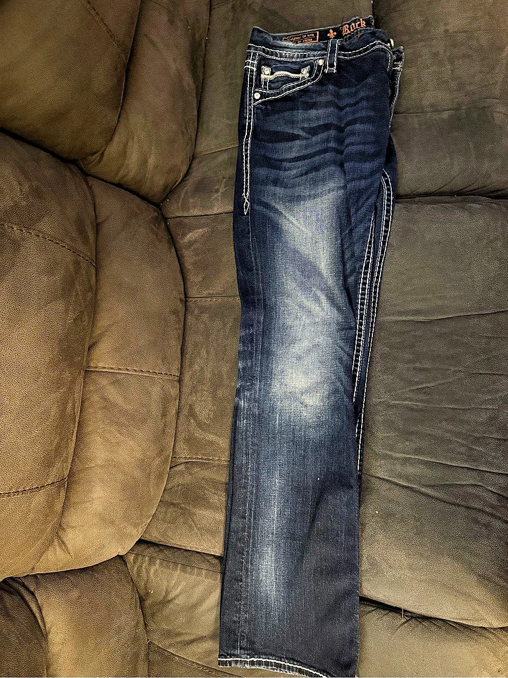 Rock Revival Ravine Boot Cut Jeans Waist 32 Blue